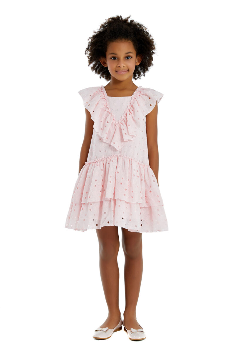 Powder Girl Frilly Brode Dress 4-8 AGE - 4