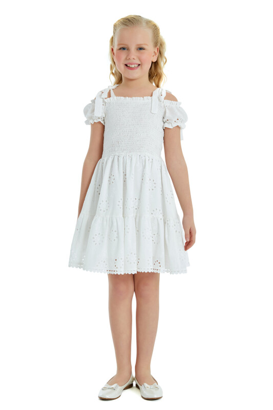 Ecru Girl Low Shoulder Dress 8-12 AGE - 4