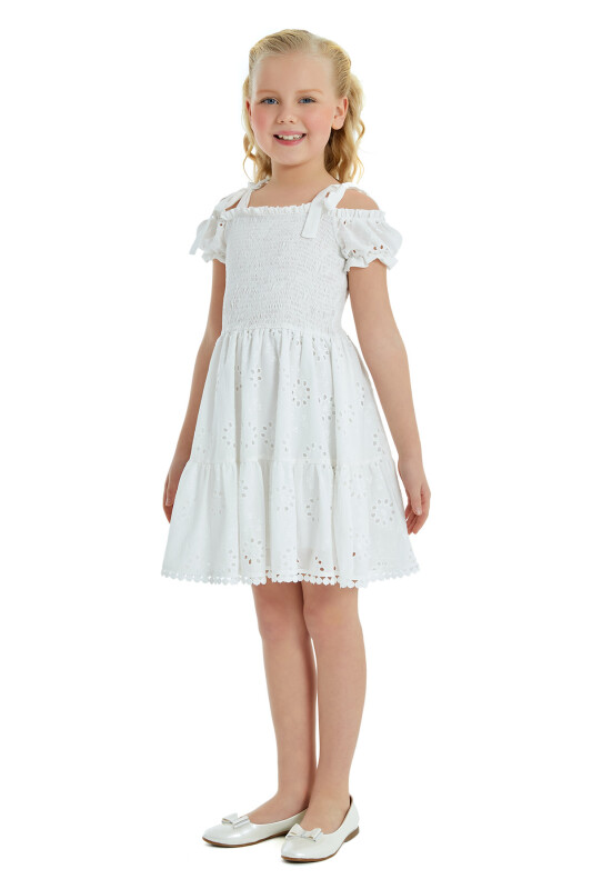 Ecru Girl Low Shoulder Dress 8-12 AGE - 5