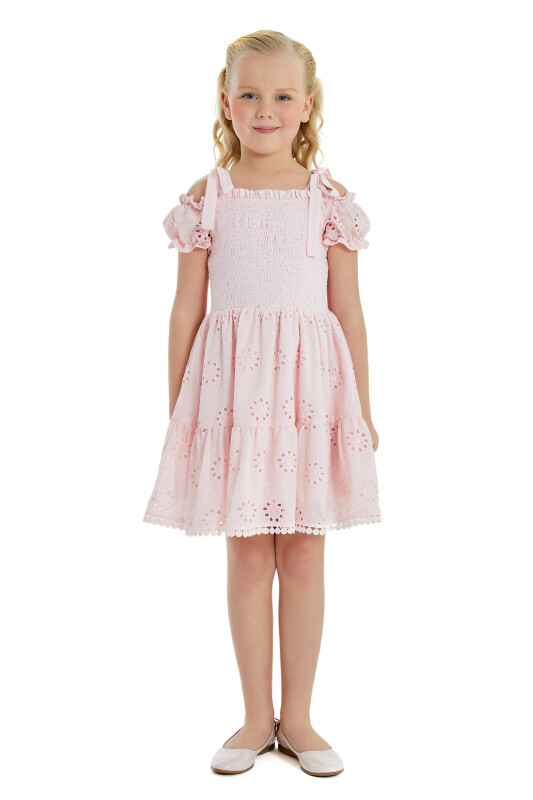 Powder Girl Low Shoulder Dress 8-12 AGE - 1