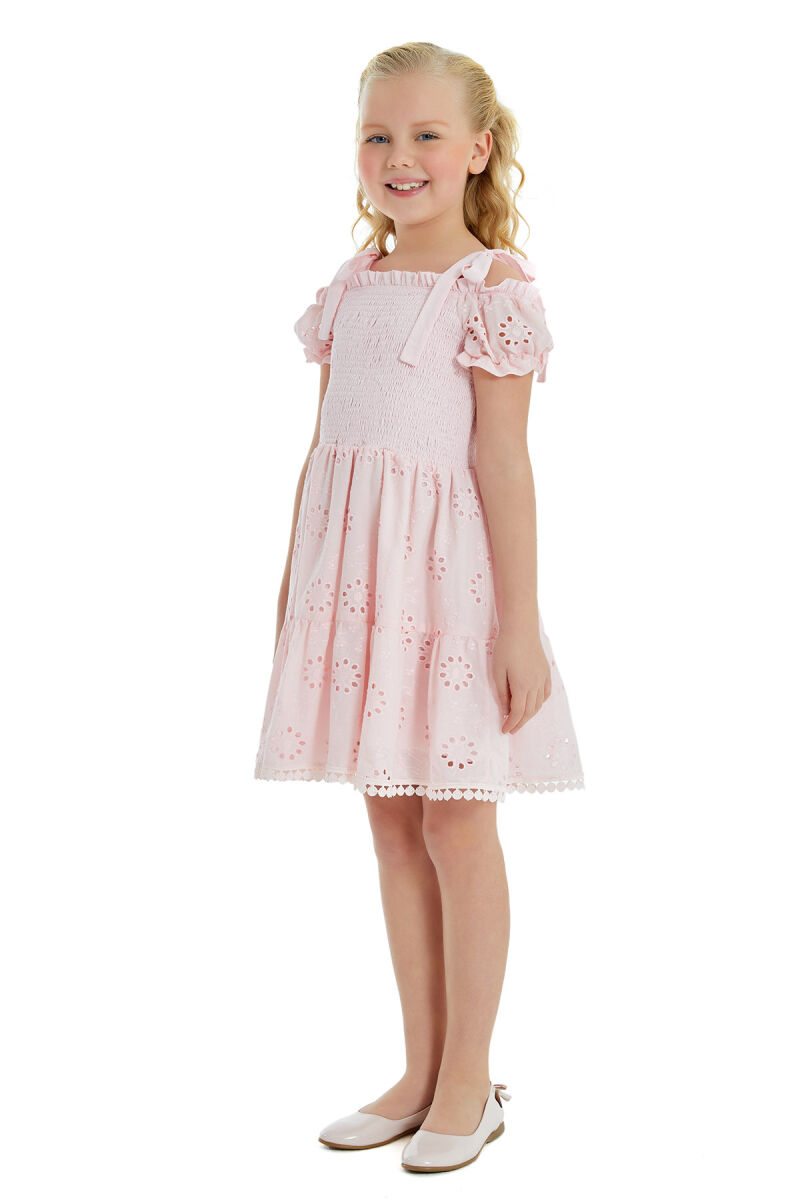 Powder Girl Low Shoulder Dress 8-12 AGE - 2