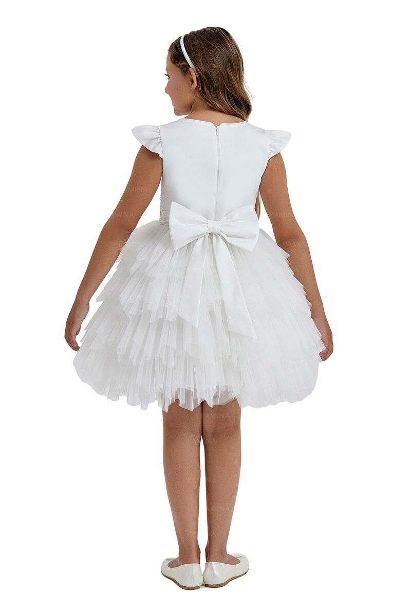 Ecru Tailed Dress 8-12 AGE - 12