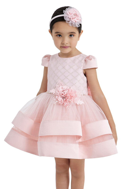 Powder Layered Skirted Dress 2-6 AGE - 3