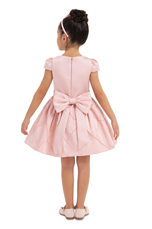 Powder Moon-Sleeved Dress for Girls 2-6 AGE - 8