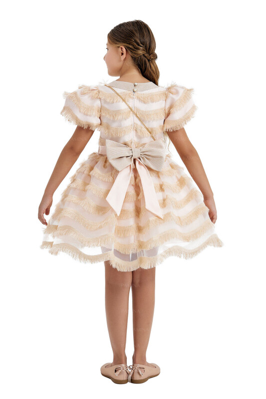 Powder Balloon-Sleeved Dress 4-8 AGE - 5