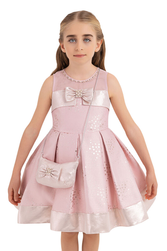 Powder Sleeveless Cutting Dress for Girls 4-8 AGE - 5