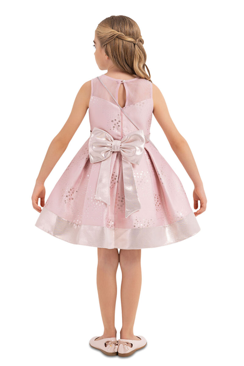 Powder Sleeveless Cutting Dress for Girls 4-8 AGE - 7