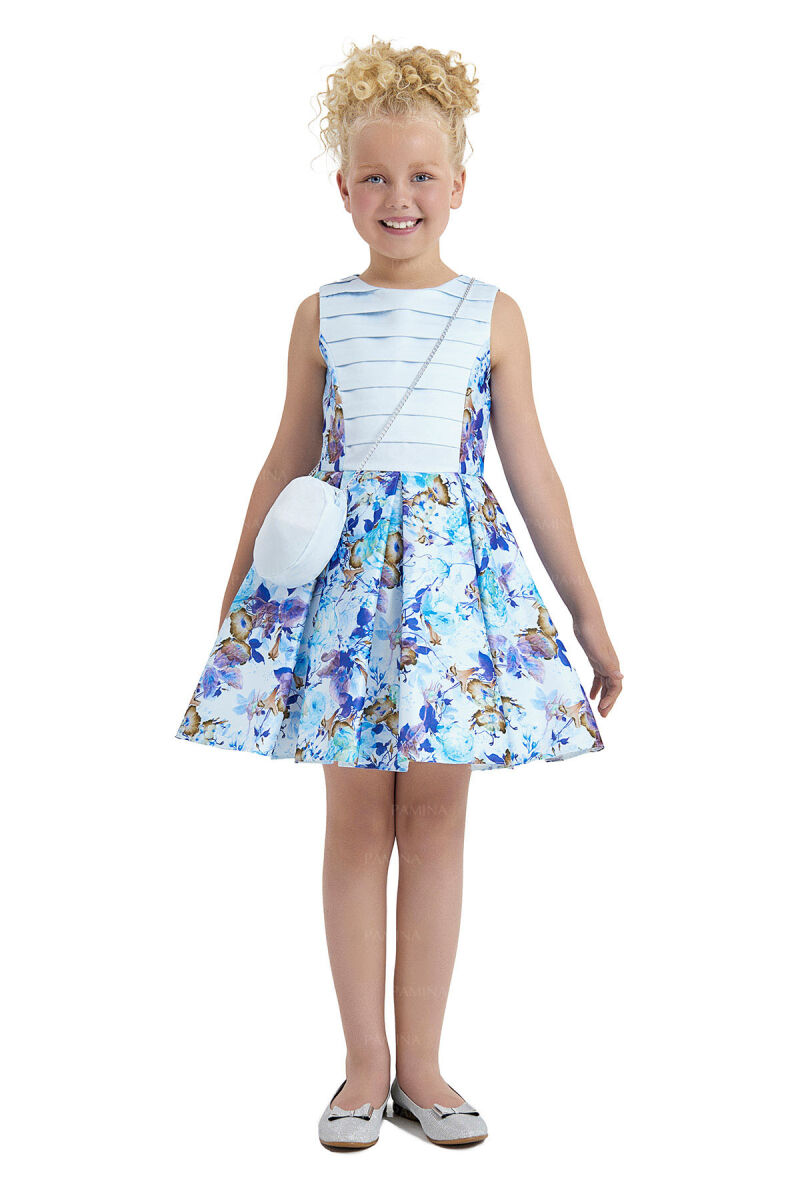 Blue Sleeveless Dress 8-12 AGE - 1