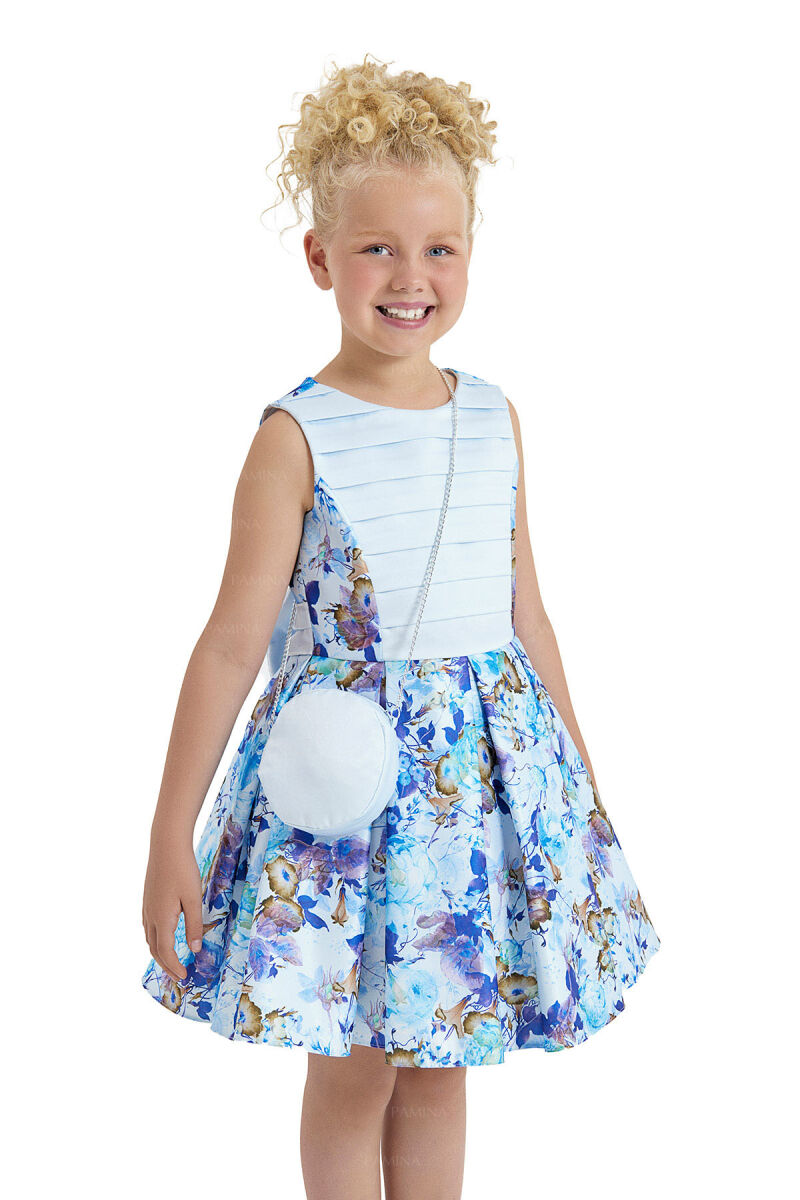 Blue Sleeveless Dress 8-12 AGE - 3