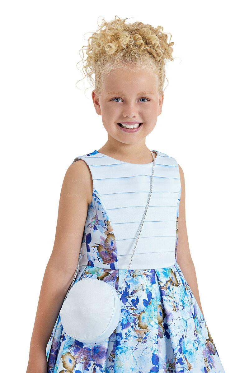 Blue Sleeveless Dress 8-12 AGE - 4