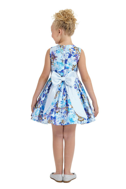 Blue Sleeveless Dress 8-12 AGE - 5