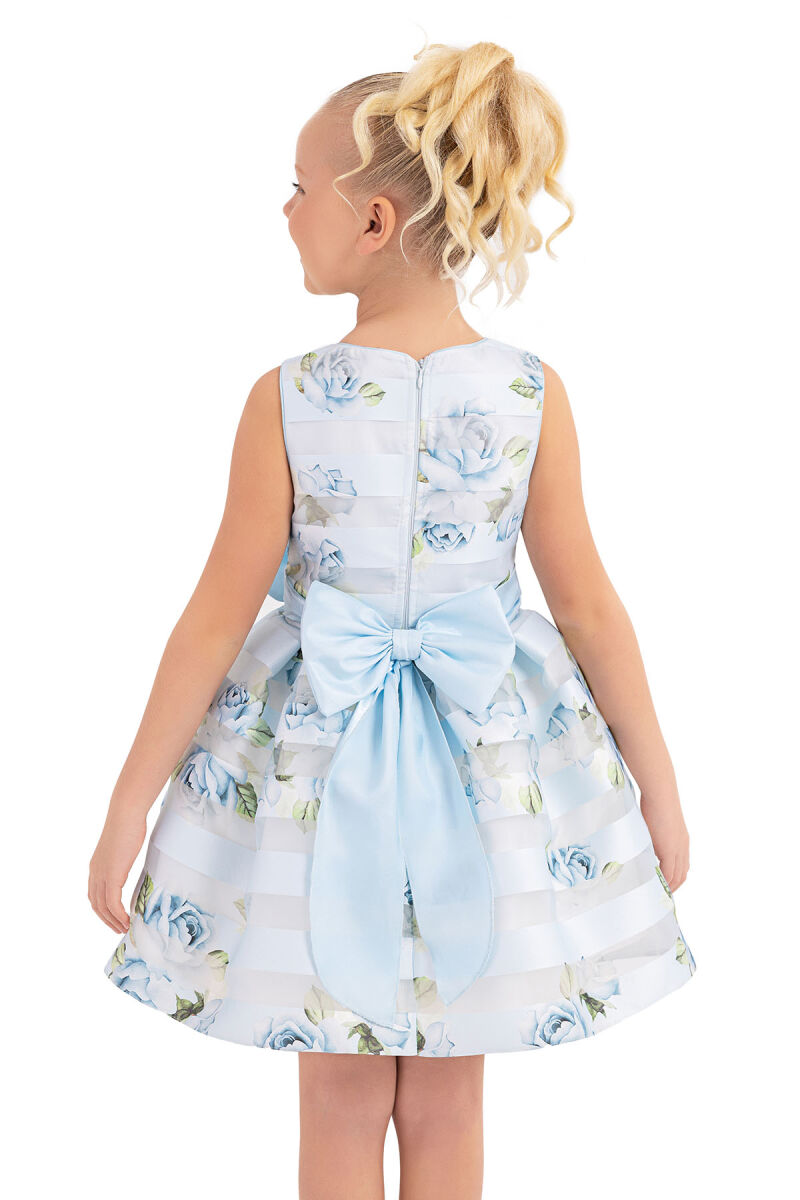 Blue Sleeveless Suit with Bolero for Girls 8-12 AGE - 11