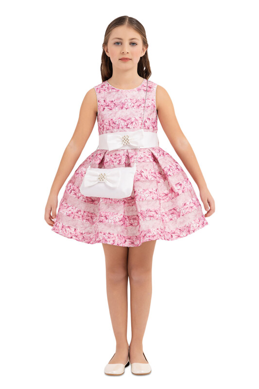 Pink Flowery dress for girls 4-8 AGE 