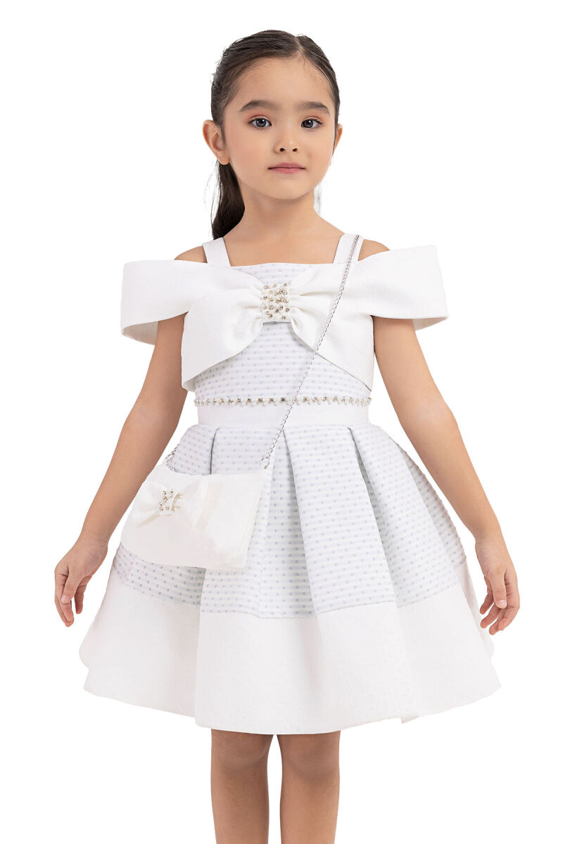 Blue Princess-collar, dress for girls 2-6 AGE - 4