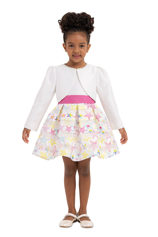 Ecru dress with bolero for girls 2-6 AGE - 1