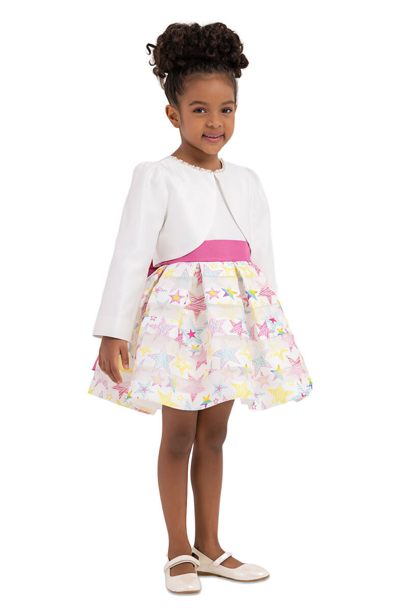 Ecru dress with bolero for girls 2-6 AGE - 2