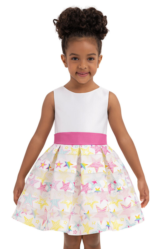 Ecru dress with bolero for girls 2-6 AGE - 10