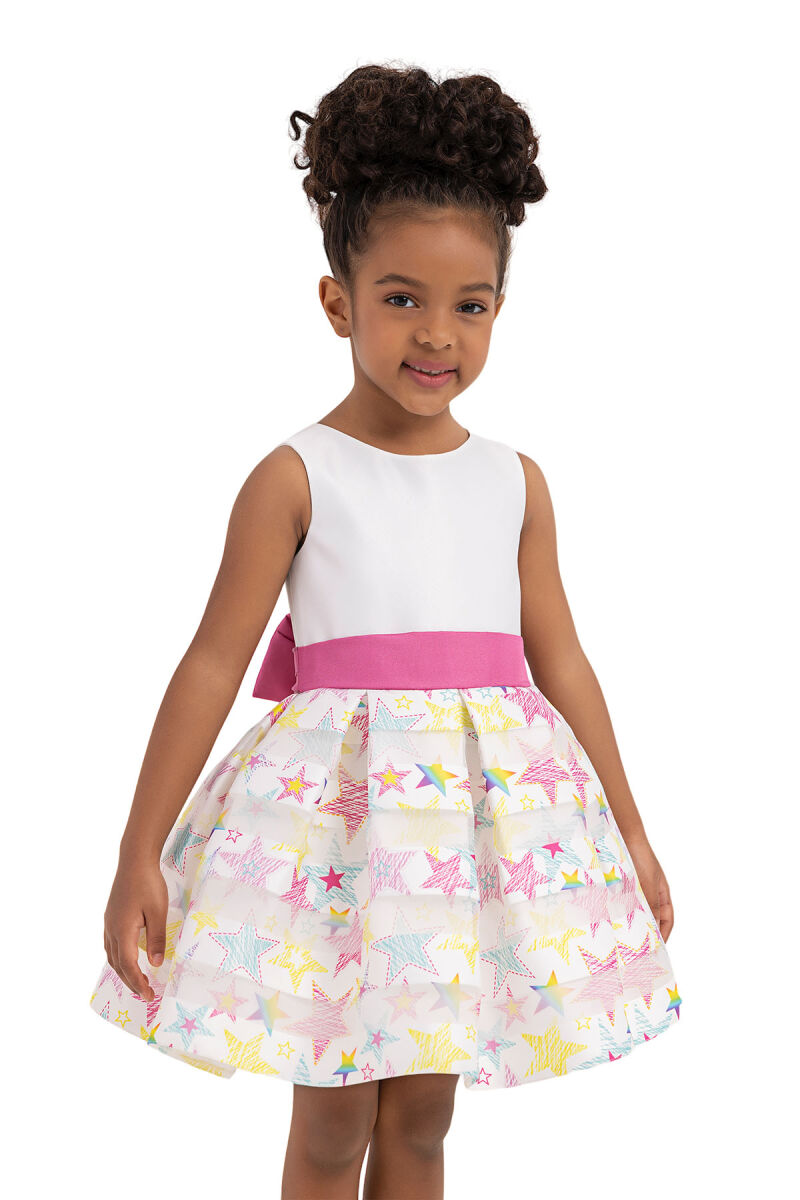 Ecru dress with bolero for girls 2-6 AGE - 11