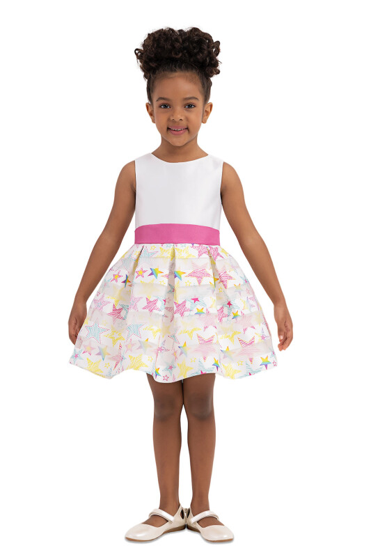 Ecru dress with bolero for girls 2-6 AGE - 13