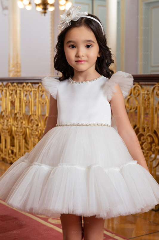 Ecru Tulle Dress 2-6 AGE - 1