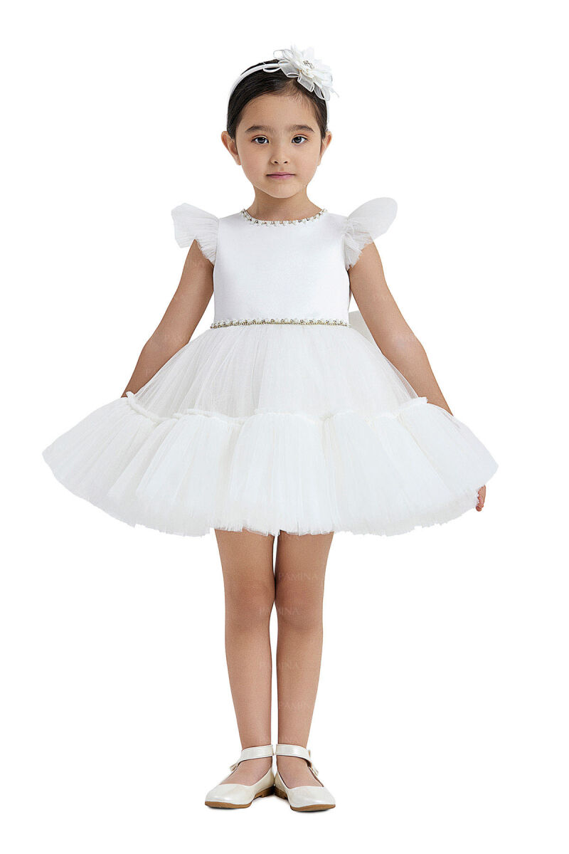 Ecru Tulle Dress 2-6 AGE - 6