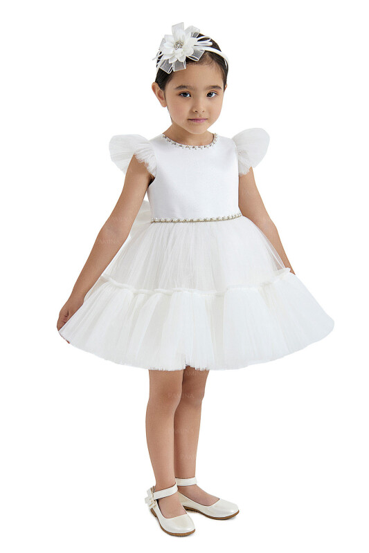 Ecru Tulle Dress 2-6 AGE - 7