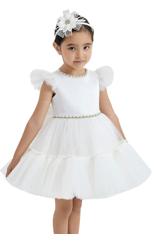 Ecru Tulle Dress 2-6 AGE - 8