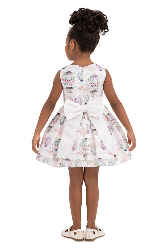 Ecru Sleeveless Cutting Dress for Girls 2-6 AGE - 7