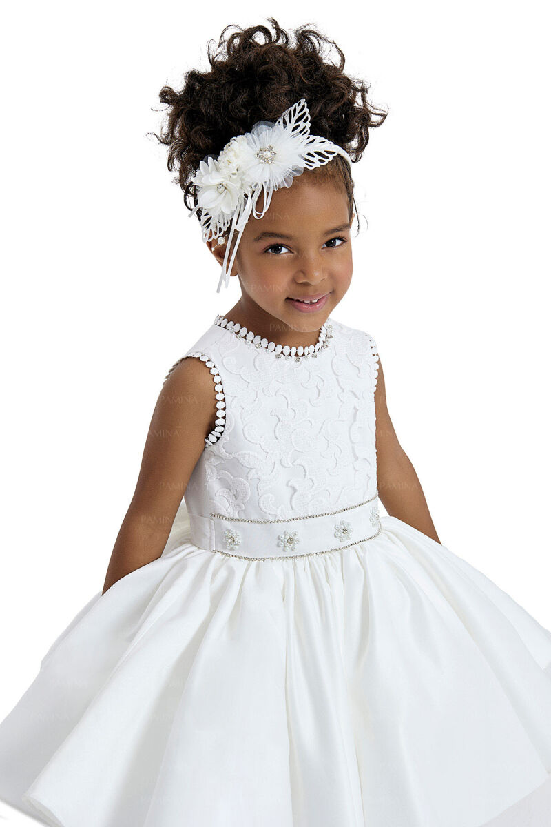 Ecru Brode Laced Dress 2-6 AGE - 4