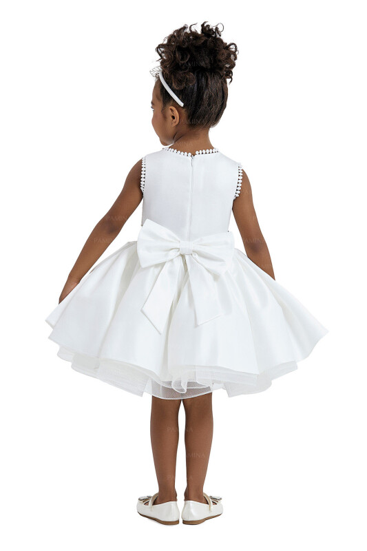 Ecru Brode Laced Dress 2-6 AGE - 5