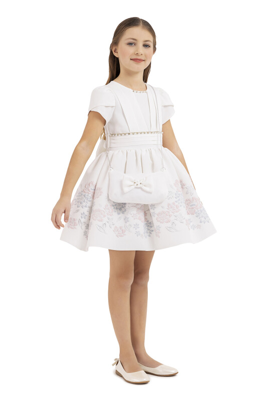 Powder Short-sleeved dress for girls 4-8 AGE - 2