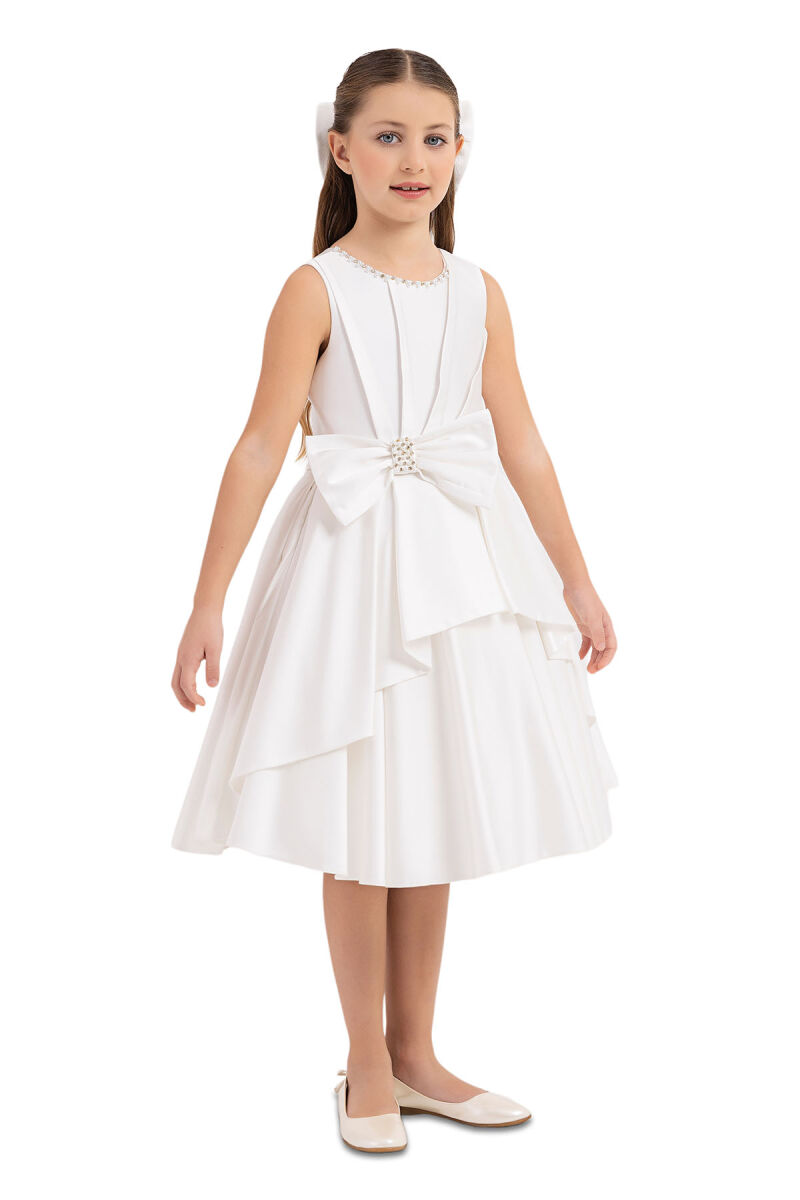 Ecru Bulge Dress for Girls 8-12 AGE - 2