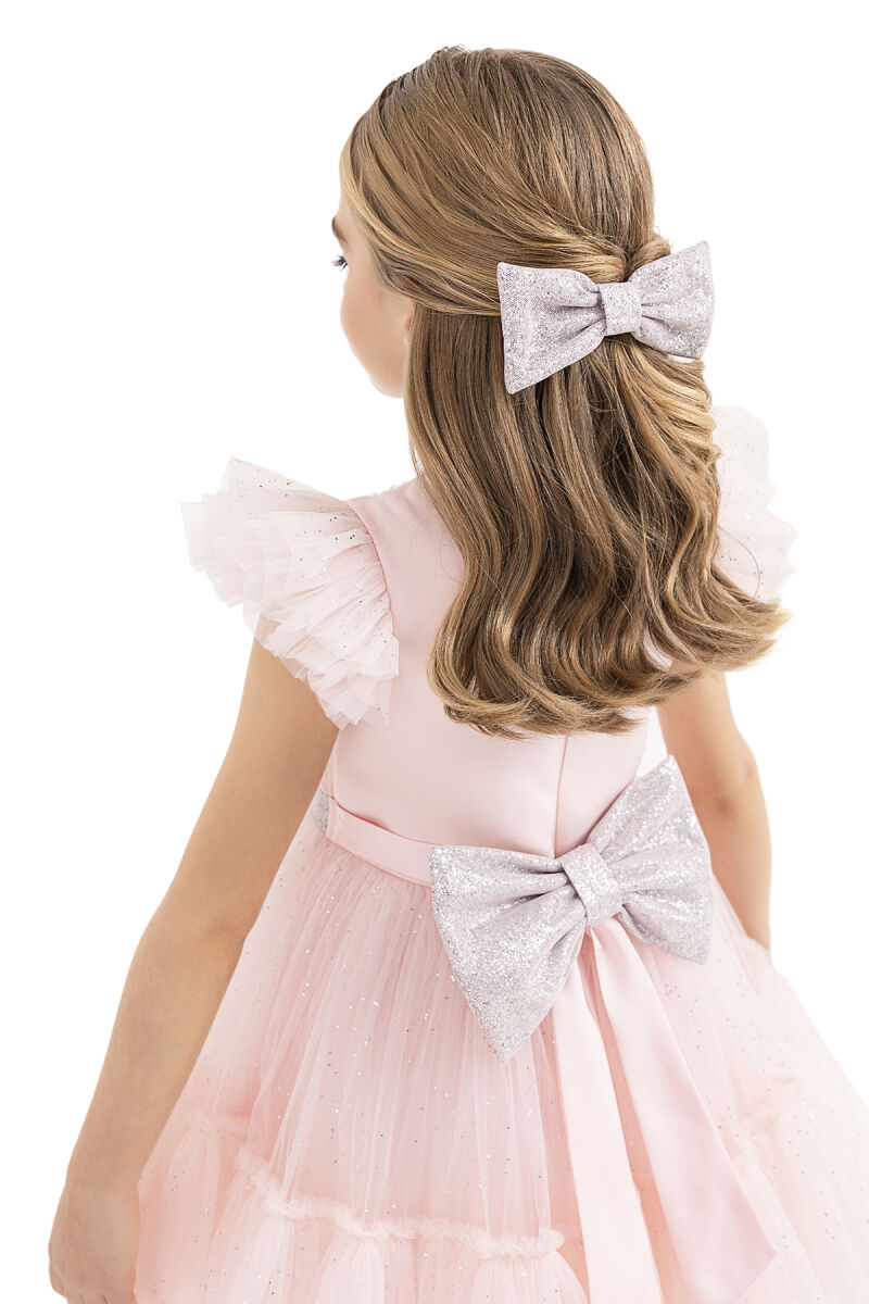 Powder Ruffled Dress for Girls 4-8 AGE - 7