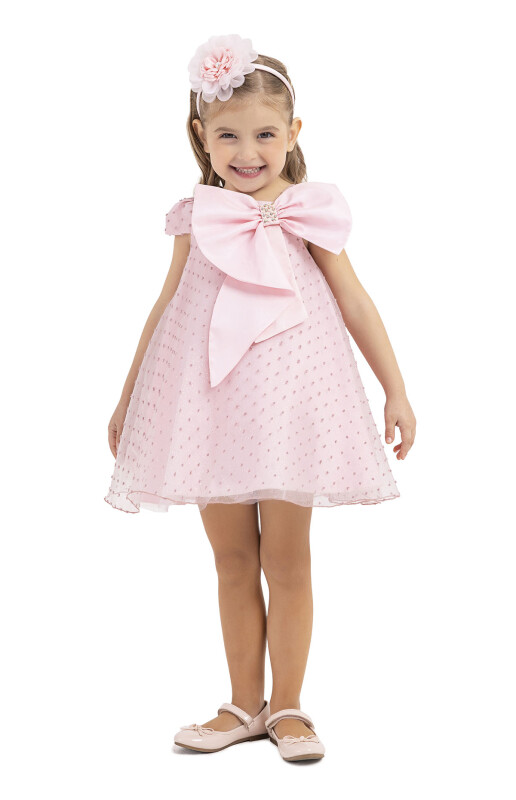 Powder Square-neck dress for girls 2-6 AGE - 2