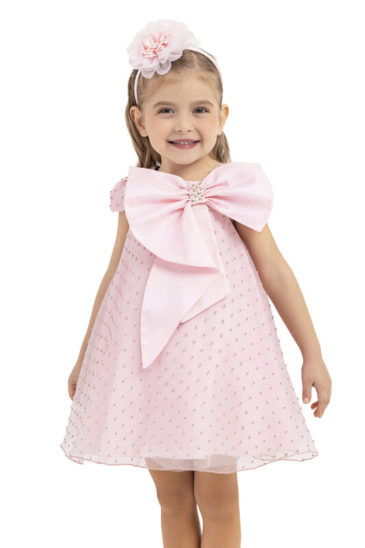 Powder Square-neck dress for girls 2-6 AGE - 3