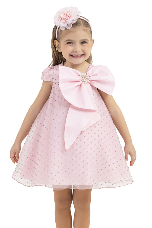 Powder Square-neck dress for girls 2-6 AGE - 5