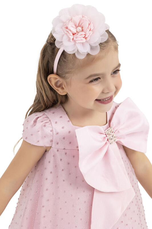 Powder Square-neck dress for girls 2-6 AGE - 6