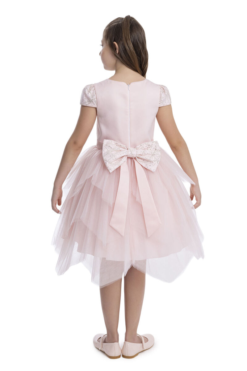 Powder Glitter Printed Girl's Dress 8-12 AGE - 6