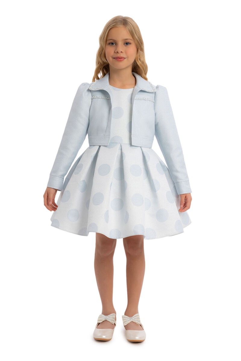 Blue Girls Set with Bolero 3-7 AGE - 1