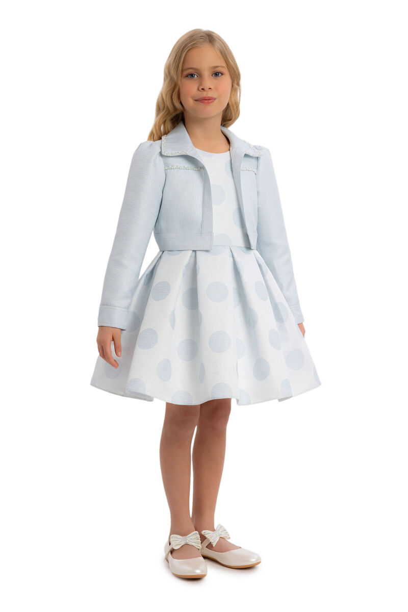 Blue Girls Set with Bolero 3-7 AGE - 2