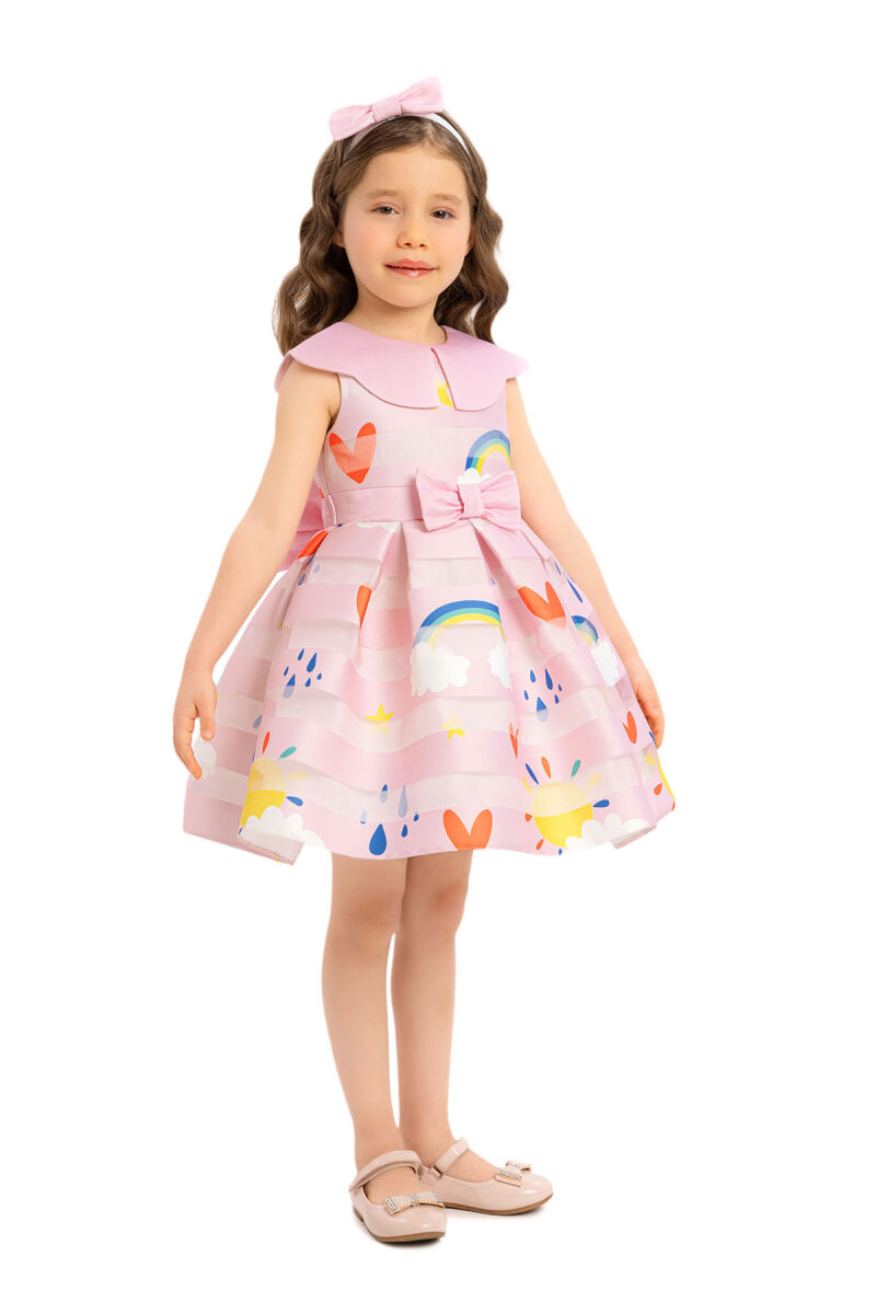 Powder Scallop-neck Girl Child Dress 6-24 MONTH - 3