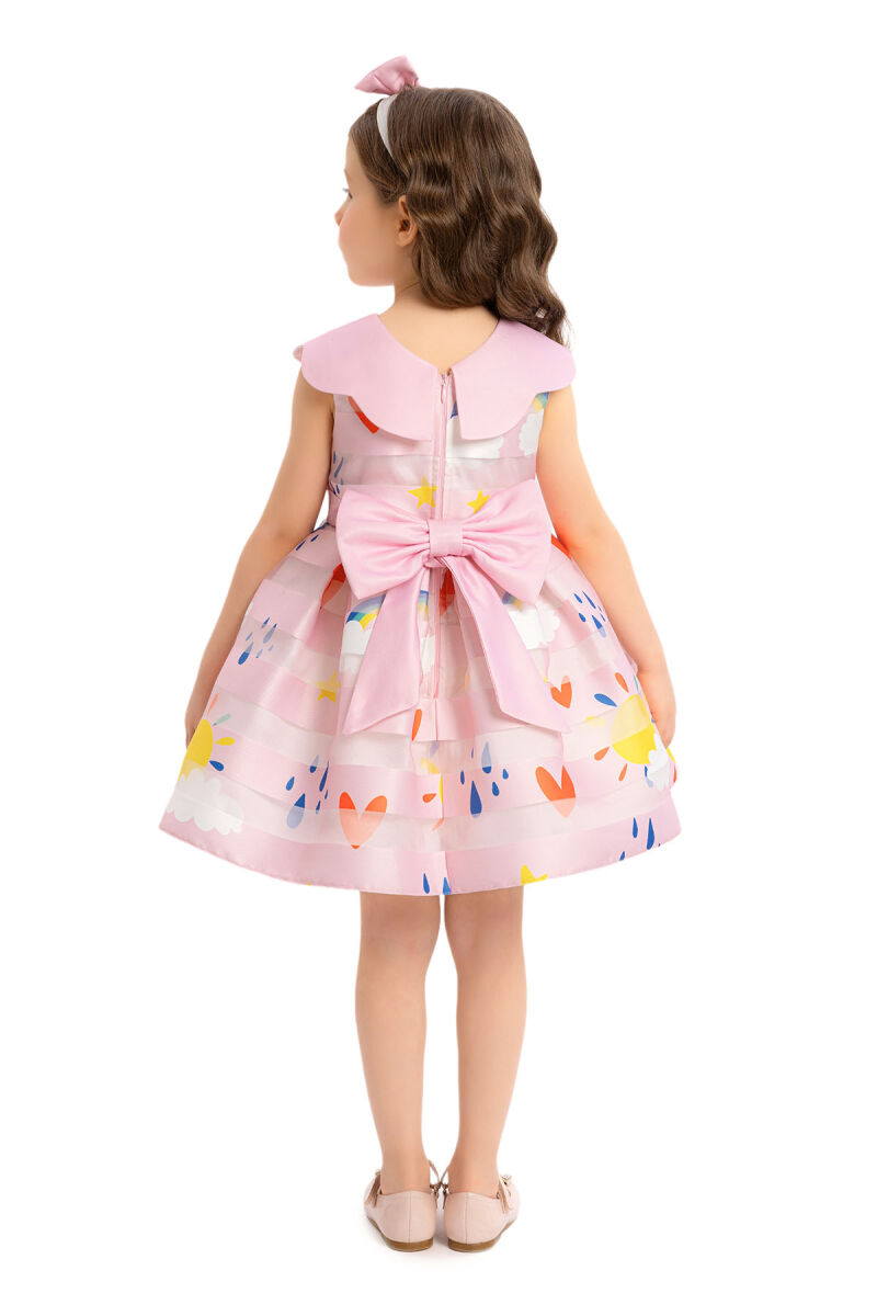 Powder Scallop-neck Girl Child Dress 6-24 MONTH - 6