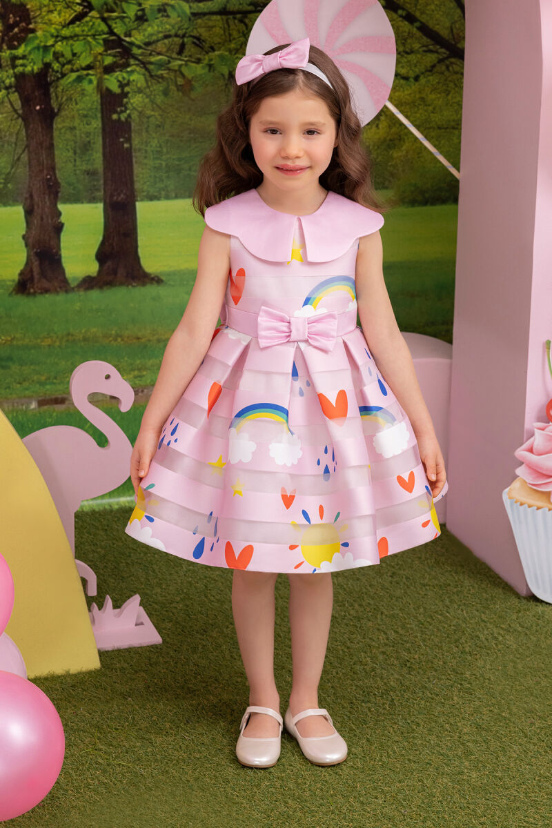 Powder Scallop-neck Girl Child Dress 6-24 MONTH - 7