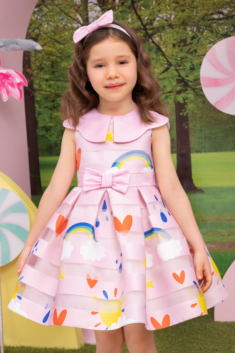 Powder Scallop-neck Girl Child Dress 6-24 MONTH - 8