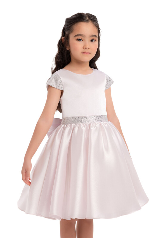 LightPink Girls Moon-Sleeved Dress 3-7 AGE - 4