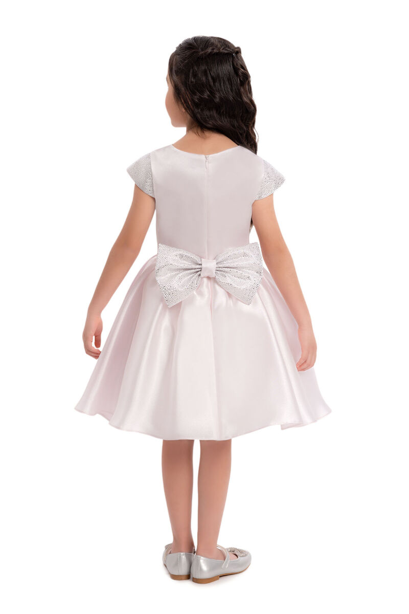 LightPink Girls Moon-Sleeved Dress 3-7 AGE - 7