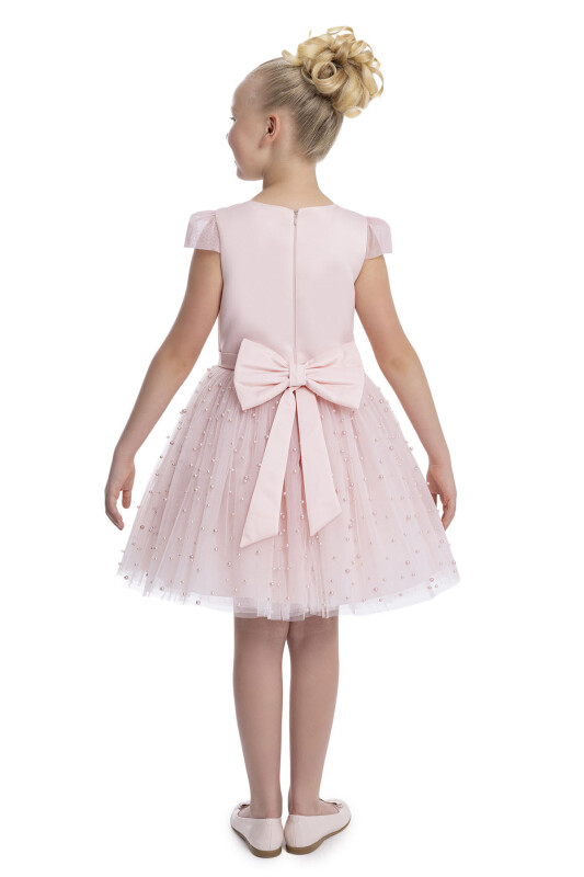 Powder Heart Neckline Girl's Dress 8-12 AGE - 6