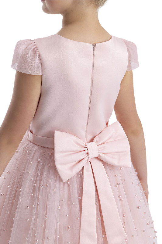 Powder Heart Neckline Girl's Dress 8-12 AGE - 7