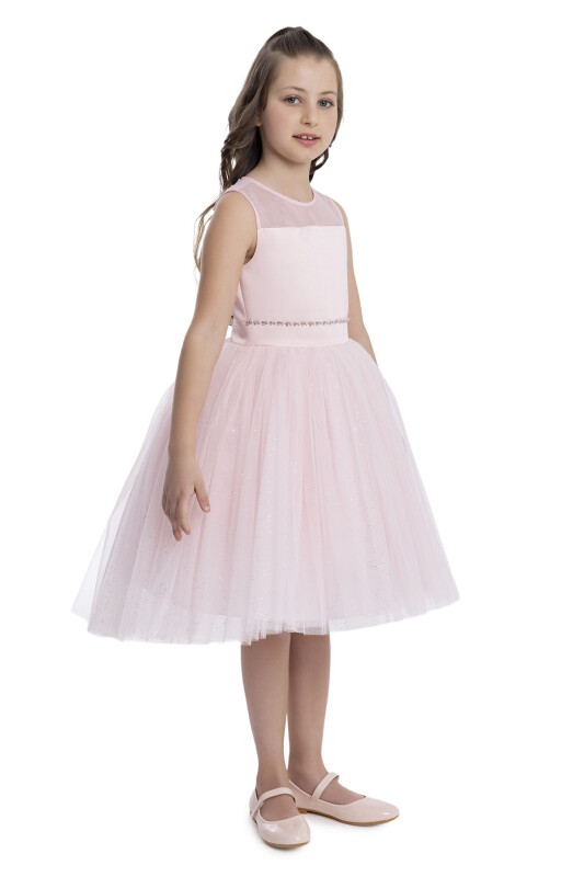 Powder Sleeveless Cut Girl's Dress 8-12 AGE - 2