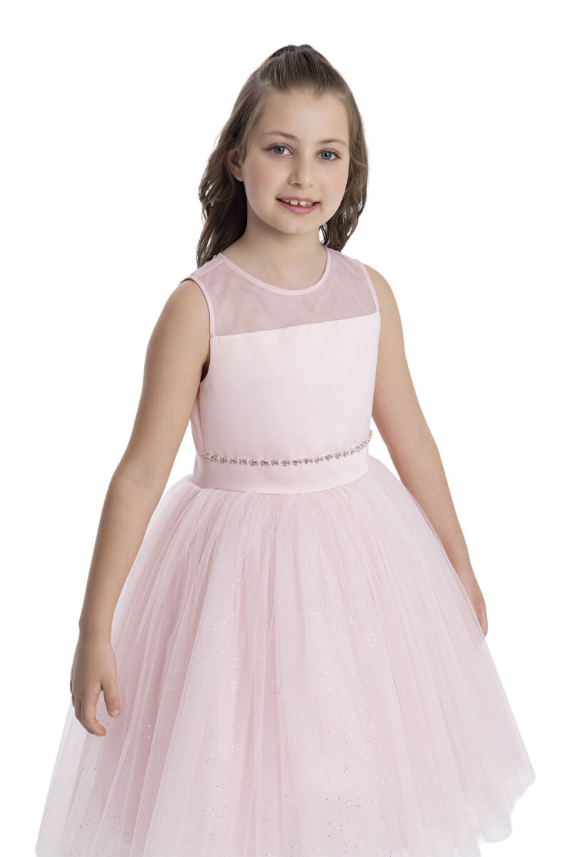 Powder Sleeveless Cut Girl's Dress 8-12 AGE - 4